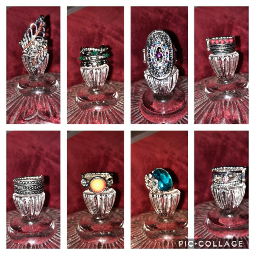 Paparazzi 8pc Bundle Stretch Rings